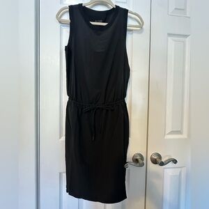 Athleta Rincon Sleeveless Black Dress sz S